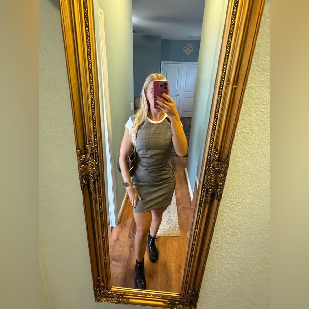Elegant Gray Mini Dress